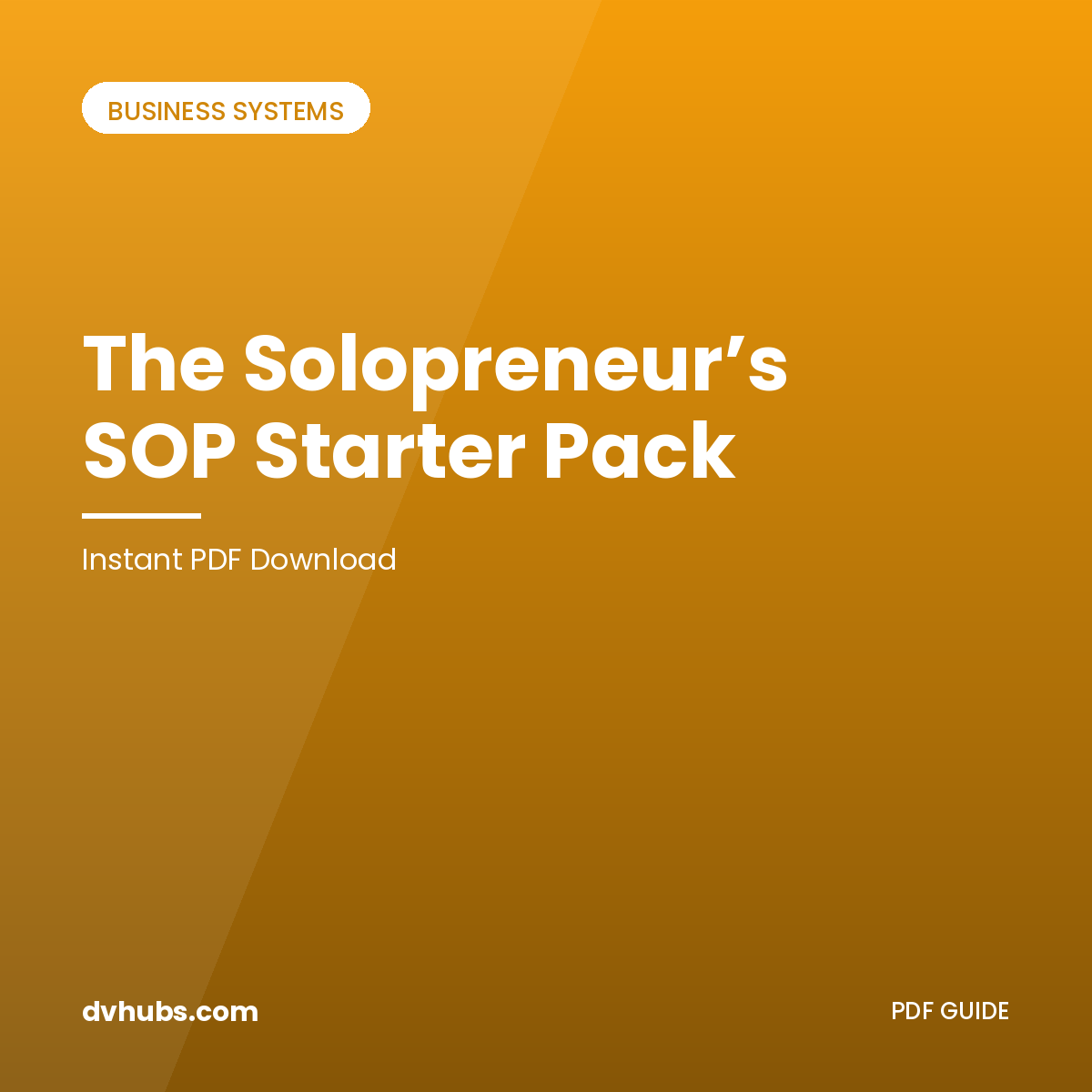 The Solopreneur's SOP Starter Pack
